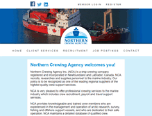 Tablet Screenshot of northerncrewing.com